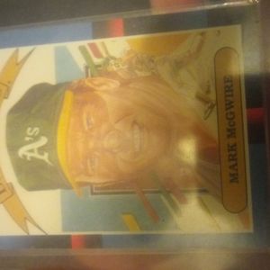Baseball card mark mcgwire
